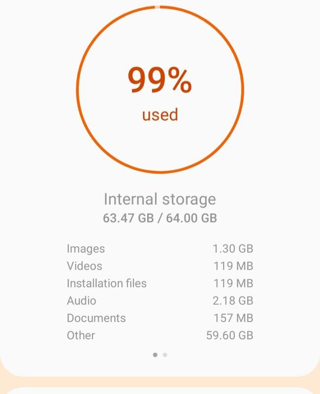 Android Galaxy S8 - куда подевались 59.6Gb Никак не могу найти эти Другие файлы