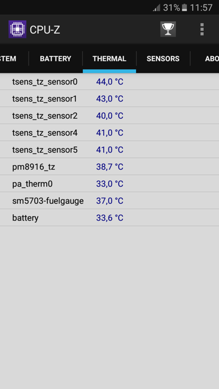 Температура samsung galaxy j5 2016